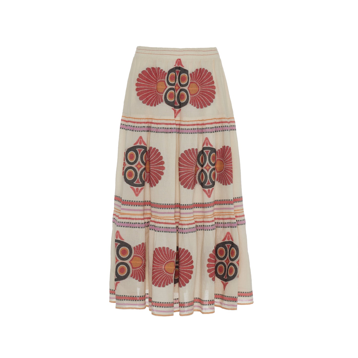 Olympia Embroidered Maxi Skirt