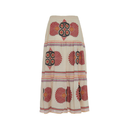 Olympia Embroidered Maxi Skirt