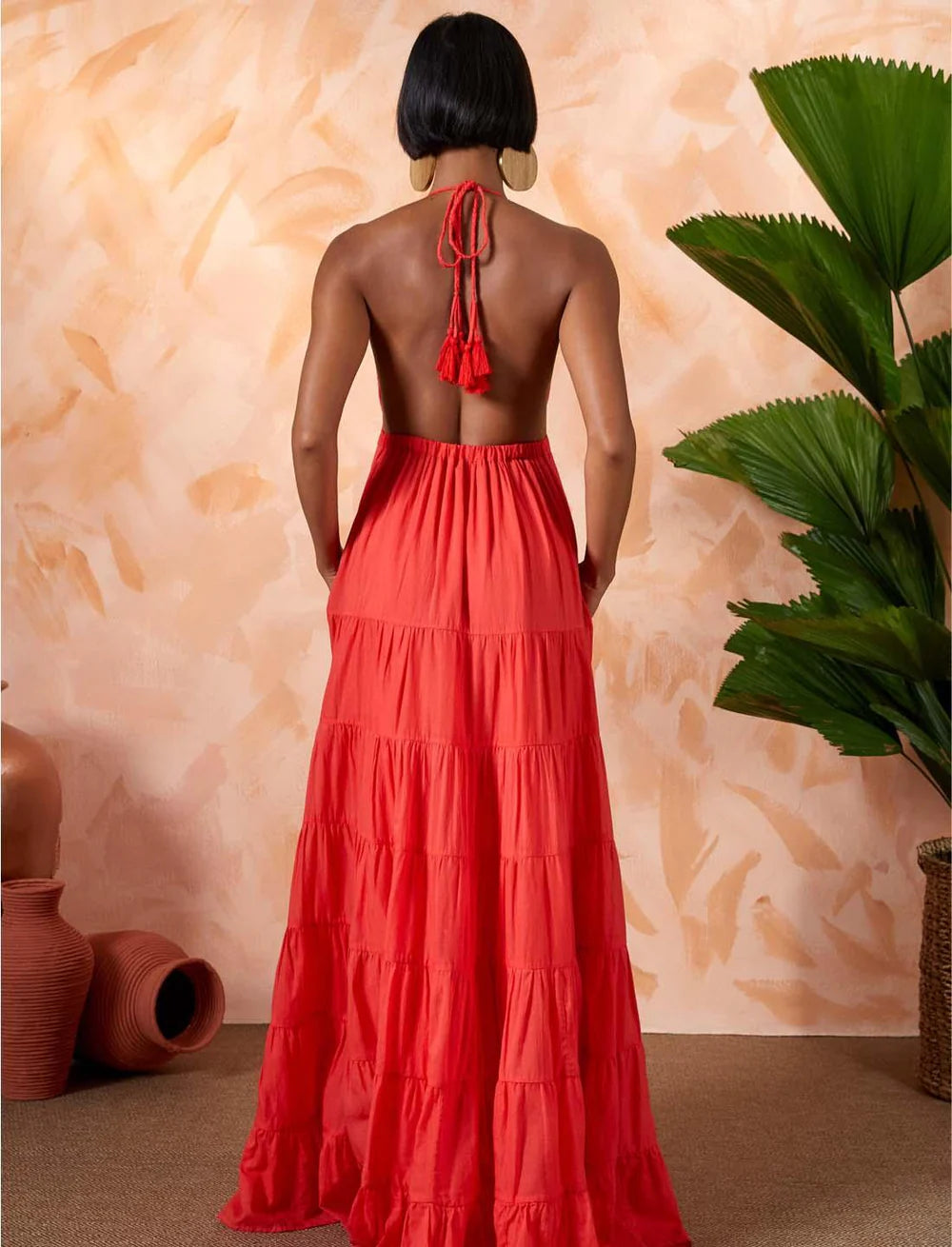 Lola Bohemian Halter Maxi Dress