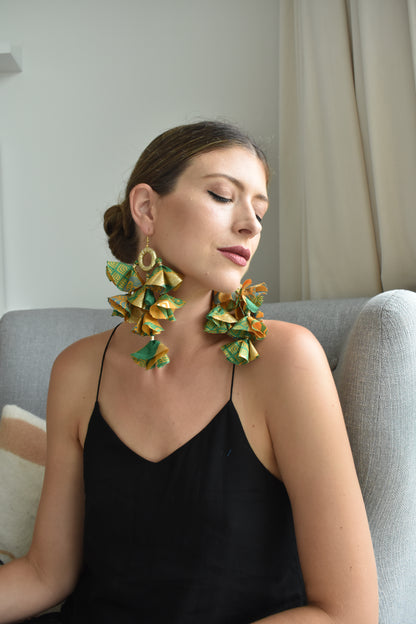 Silk Sari Tassel Earrings