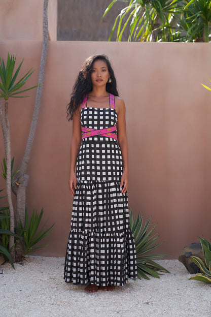 Luna Leopard Strap Maxi Dress