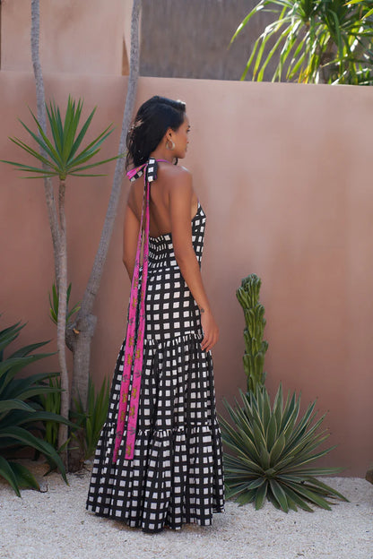 Luna Leopard Strap Maxi Dress