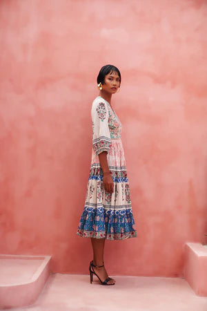 Peacock Flare Dress