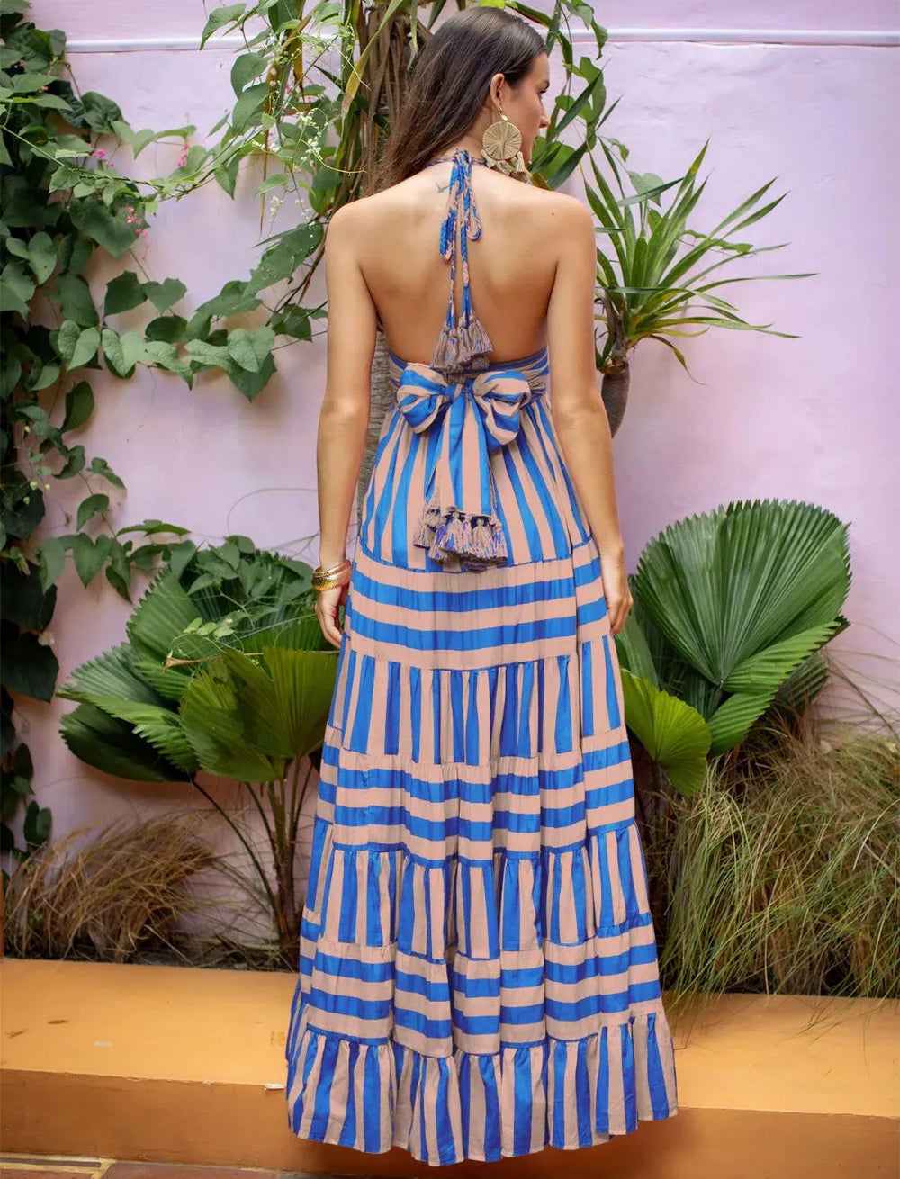 Lola Striped Maxi Dress