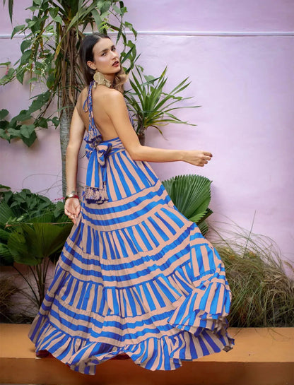 Lola Striped Maxi Dress