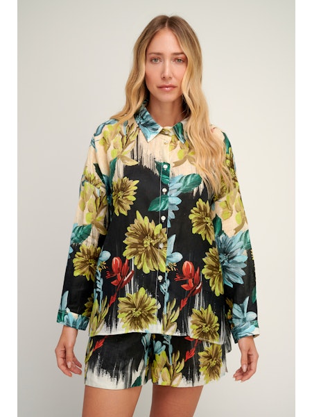 Mona Floral Linen Shirt