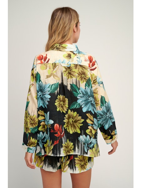 Mona Floral Linen Shirt